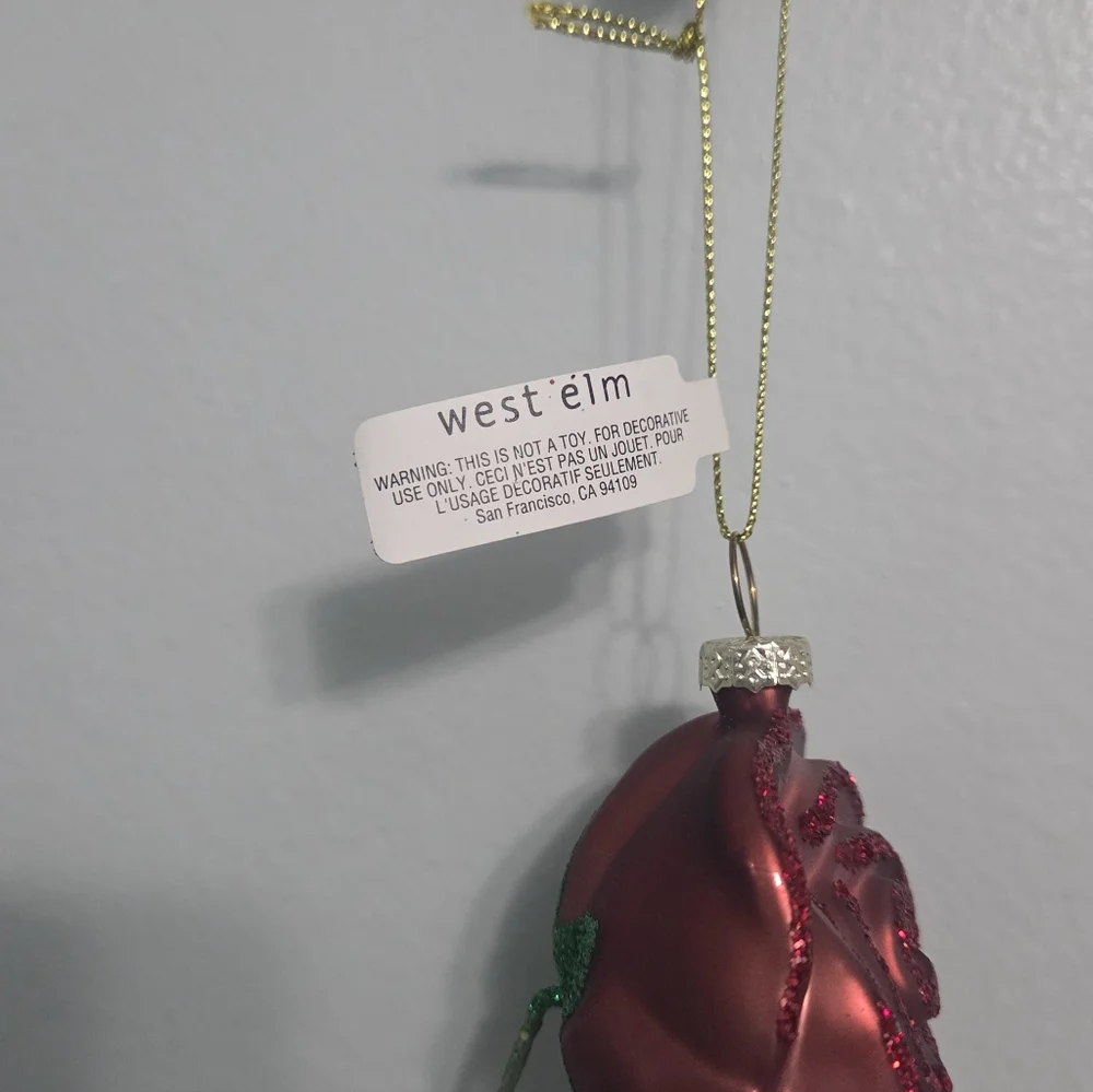 West Elm Rose Ornament